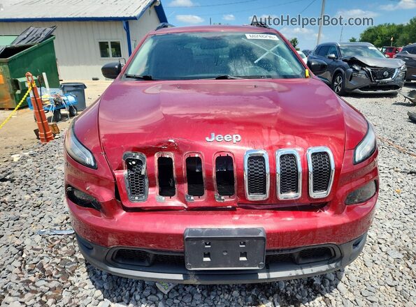 1C4PJLAB2HW607782 2017 JEEP CHEROKEE Burgundy Vista frontal