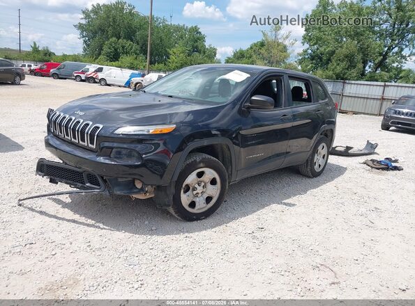 1C4PJLAB4GW136782 2016 JEEP CHEROKEE Black Vista tres cuartos delantera izquierda