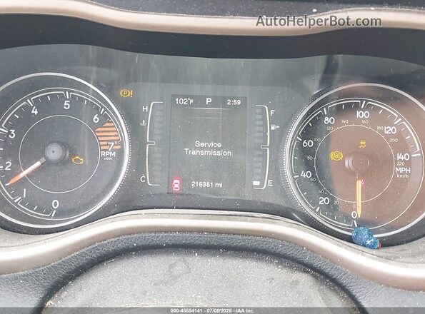 1C4PJLAB4GW136782 2016 JEEP CHEROKEE Black Vista de los asientos traseros