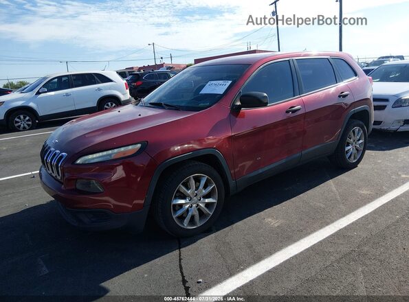 1C4PJLAB4GW192074 2016 JEEP CHEROKEE Red Przód lewy