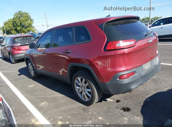 1C4PJLAB4GW192074 2016 JEEP CHEROKEE Red Tył lewy