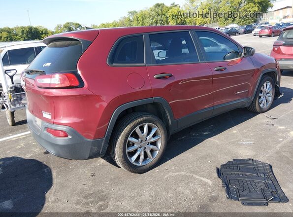 1C4PJLAB4GW192074 2016 JEEP CHEROKEE Red Tył prawy