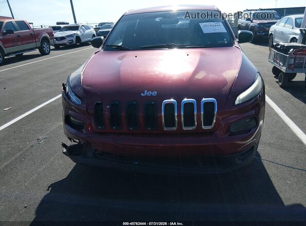 1C4PJLAB4GW192074 2016 JEEP CHEROKEE Red Widok zestawu wskaźników