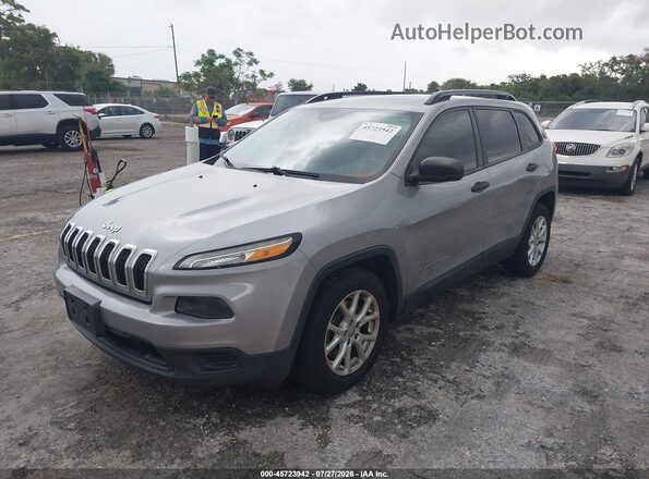 1C4PJLAB4GW307904 2016 JEEP CHEROKEE Gray Przód lewy