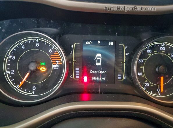 1C4PJLAB5GW325327 2016 JEEP CHEROKEE Gray Սարքավորումների վահանակի տեսք