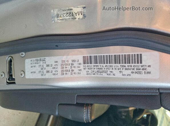 1C4PJLAB5GW325327 2016 JEEP CHEROKEE Gray Սալոնի 360 աստիճան տեսք
