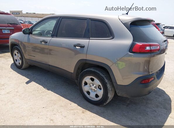 1C4PJLAB5HW559209 2017 JEEP CHEROKEE Бежевый Задняя левая четверть
