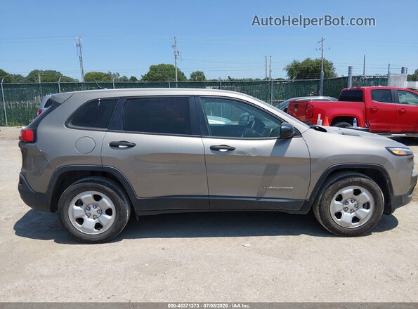 1C4PJLAB5HW559209 2017 JEEP CHEROKEE Бежевый Вид задней части салона