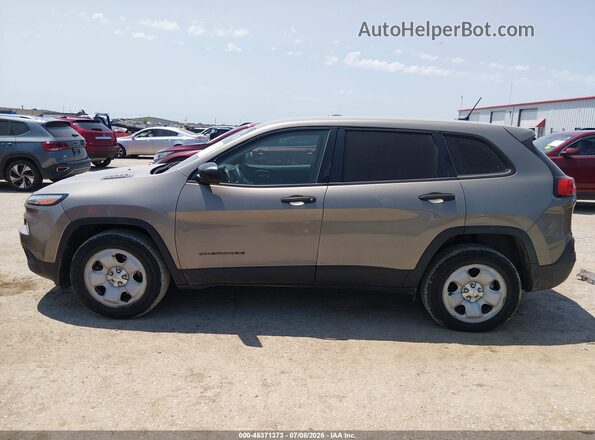 1C4PJLAB5HW559209 2017 JEEP CHEROKEE Бежевый Панорамный вид салона 360°