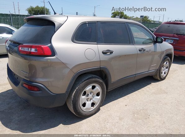 1C4PJLAB5HW559209 2017 JEEP CHEROKEE Бежевый Задняя правая четверть