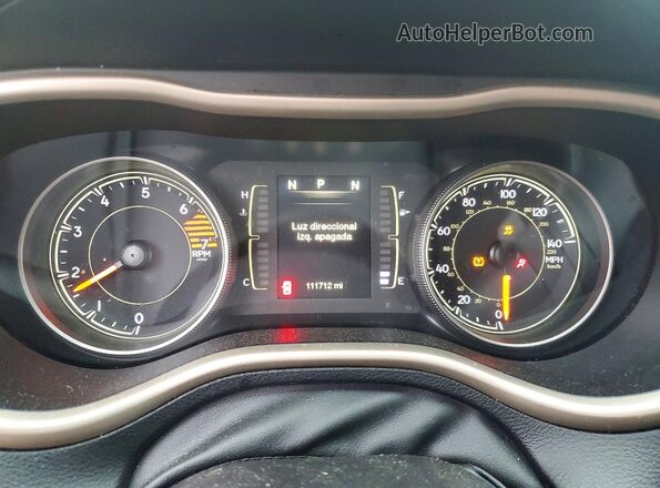 1C4PJLAB6HW580764 2017 JEEP CHEROKEE Gray Instrument cluster view