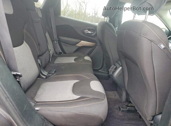 1C4PJLAB6HW580764 2017 JEEP CHEROKEE Gray Rear interior view