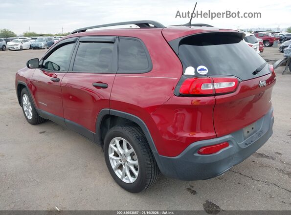 1C4PJLAB7HW577890 2017 JEEP CHEROKEE Red Trasero izquierdo