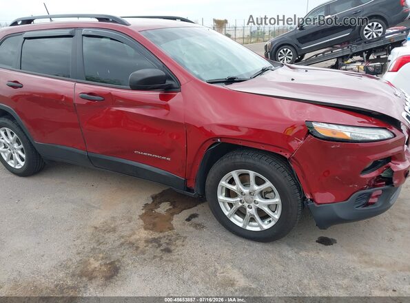 1C4PJLAB7HW577890 2017 JEEP CHEROKEE Red Vista frontal