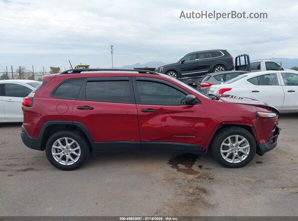 1C4PJLAB7HW577890 2017 JEEP CHEROKEE Red Vista interior trasera