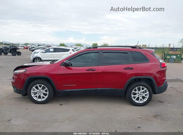 1C4PJLAB7HW577890 2017 JEEP CHEROKEE Red Vista interior de 360 grados