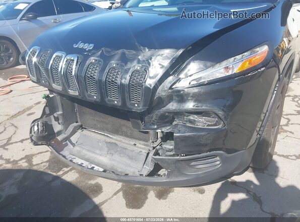1C4PJLAB8HW508710 2017 JEEP CHEROKEE Black Widok z przodu
