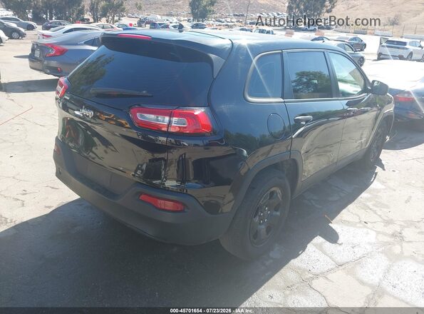 1C4PJLAB8HW508710 2017 JEEP CHEROKEE Black Tył prawy
