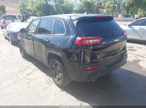 1C4PJLAB8HW508710 2017 JEEP CHEROKEE Black Tył lewy