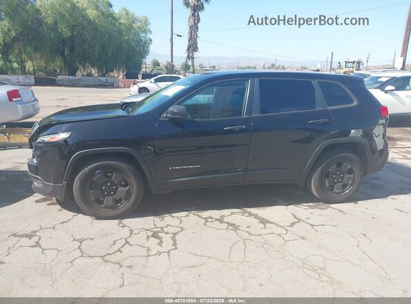 1C4PJLAB8HW508710 2017 JEEP CHEROKEE Black Widok wnętrza 360 stopni