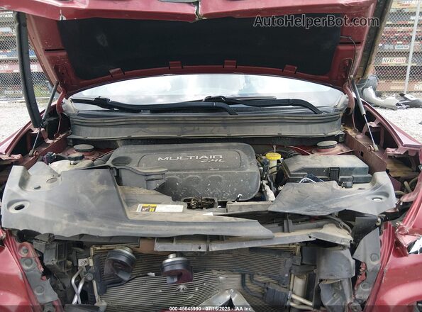 1C4PJLAB8HW626482 2017 JEEP CHEROKEE Red Вид ззаду