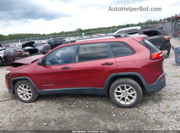 1C4PJLAB8HW626482 2017 JEEP CHEROKEE Red Панорамний вид салону 360°
