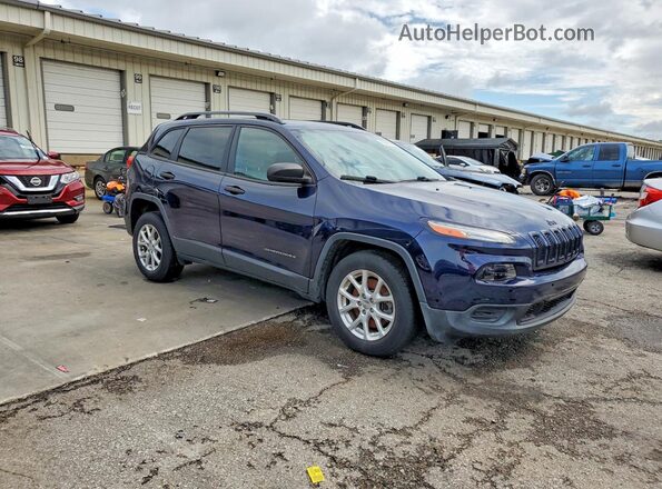 1C4PJLAB9GW336721 2016 JEEP CHEROKEE Blue Przód prawy