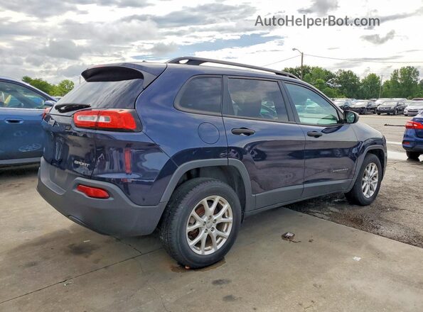 1C4PJLAB9GW336721 2016 JEEP CHEROKEE Blue Tył prawy