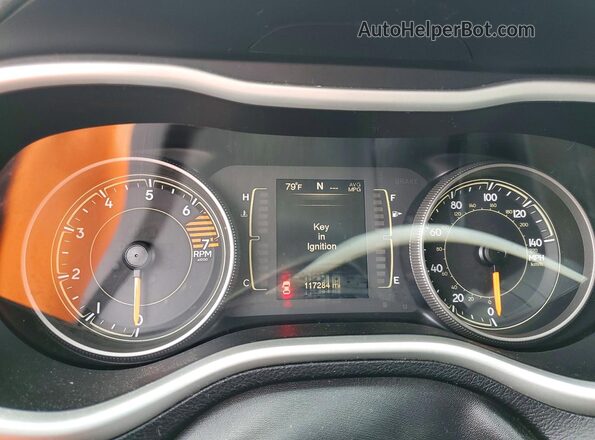 1C4PJLAB9GW336721 2016 JEEP CHEROKEE Blue Widok zestawu wskaźników