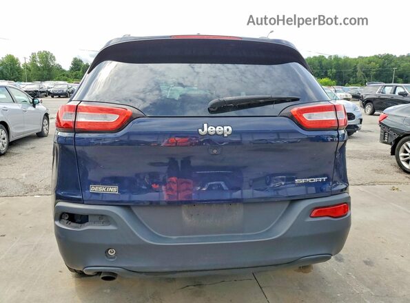 1C4PJLAB9GW336721 2016 JEEP CHEROKEE Blue Widok z tyłu