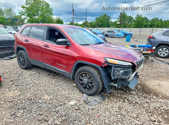1C4PJLAB9GW342437 2016 JEEP CHEROKEE Red Առջևի աջ