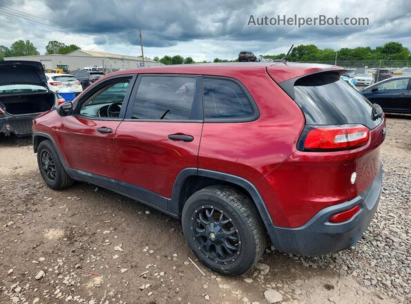 1C4PJLAB9GW342437 2016 JEEP CHEROKEE Red Հետևի ձախ