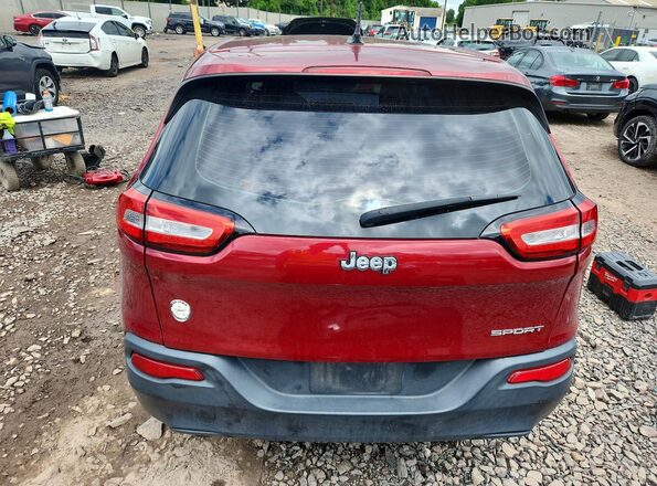 1C4PJLAB9GW342437 2016 JEEP CHEROKEE Red Հետևի տեսք