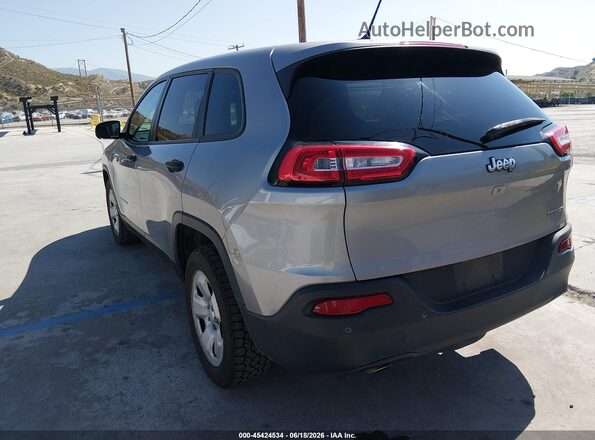 1C4PJLAB9HD225096 2017 JEEP CHEROKEE Silver Задня ліва чверть
