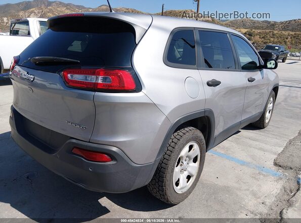 1C4PJLAB9HD225096 2017 JEEP CHEROKEE Silver Задня права чверть