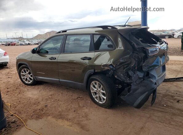 1C4PJLABXGW158866 2016 JEEP CHEROKEE Green Հետևի ձախ