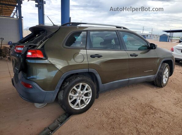 1C4PJLABXGW158866 2016 JEEP CHEROKEE Green Հետևի աջ