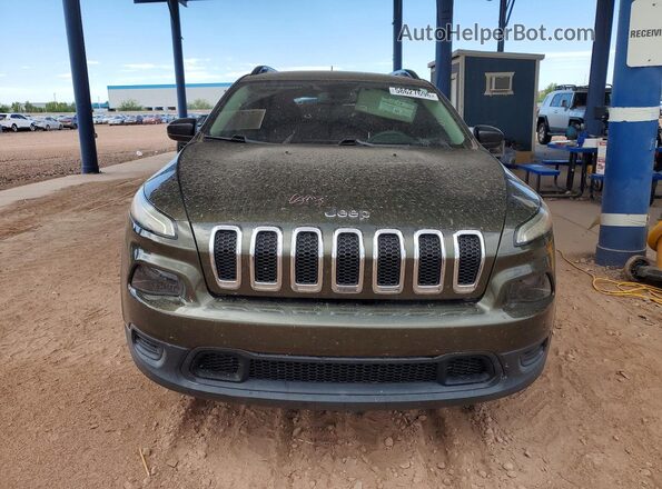 1C4PJLABXGW158866 2016 JEEP CHEROKEE Green Դիմացի տեսք