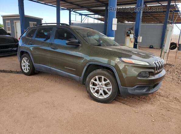 1C4PJLABXGW158866 2016 JEEP CHEROKEE Green Առջևի աջ