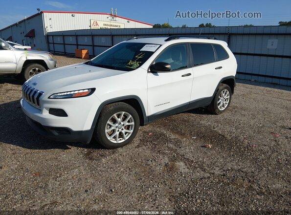 1C4PJLABXGW217043 2016 JEEP CHEROKEE White Առջևի ձախ երեք քառորդ տեսարան