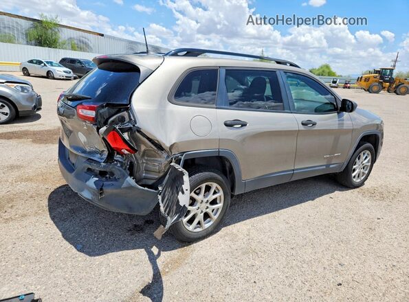 1C4PJLABXGW362616 2016 JEEP CHEROKEE Tan უკანა მარჯვენა