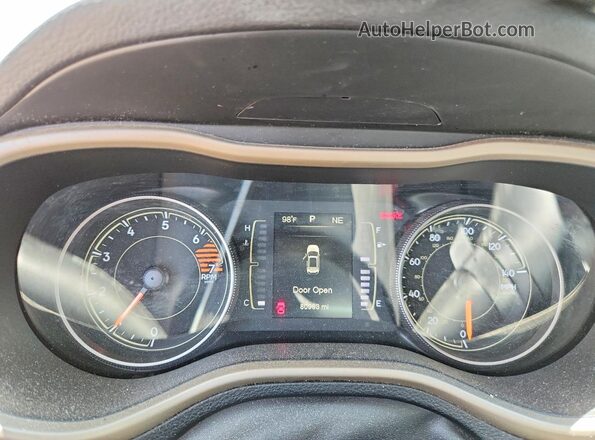 1C4PJLABXGW362616 2016 JEEP CHEROKEE Tan ხელსაწყოთა პანელის ხედი