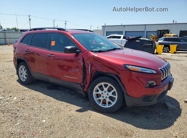 1C4PJLABXHW573350 2017 JEEP CHEROKEE Burgundy Առջևի աջ