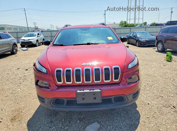 1C4PJLABXHW573350 2017 JEEP CHEROKEE Burgundy Դիմացի տեսք