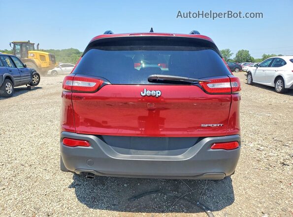 1C4PJLABXHW573350 2017 JEEP CHEROKEE Burgundy Հետևի տեսք