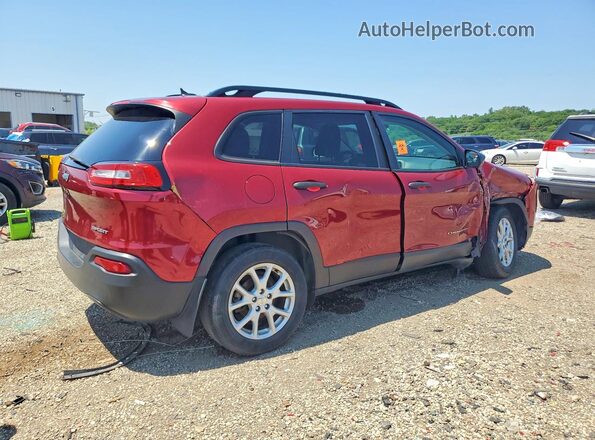 1C4PJLABXHW573350 2017 JEEP CHEROKEE Burgundy Հետևի աջ