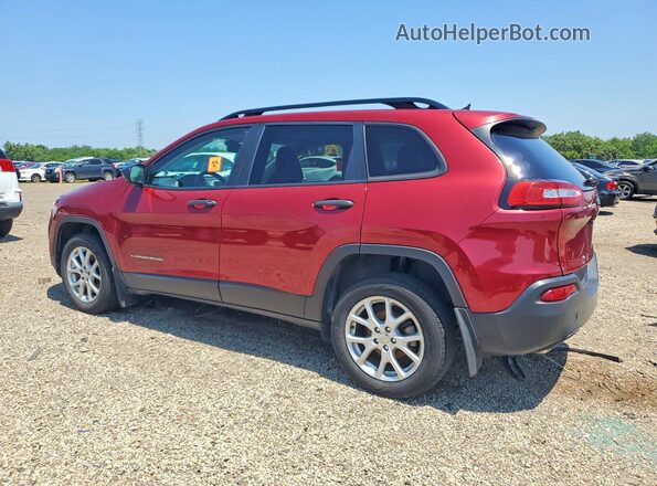 1C4PJLABXHW573350 2017 JEEP CHEROKEE Burgundy Հետևի ձախ