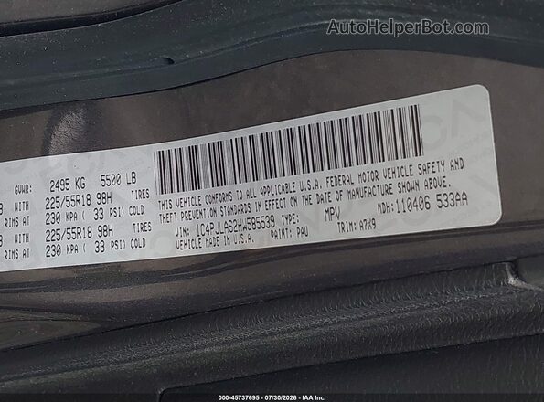1C4PJLAS2HW585539 2017 JEEP CHEROKEE Gray Vista del compartimento del motor