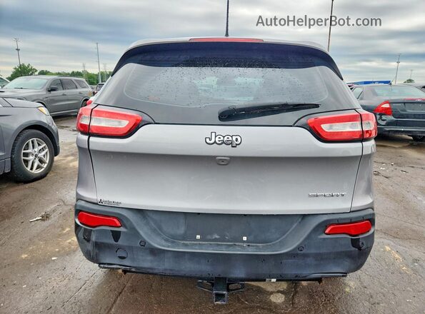 1C4PJLAS4HW619190 2017 JEEP CHEROKEE Серый Вид сзади