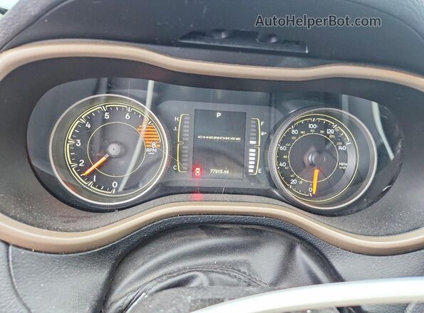 1C4PJLAS4HW619190 2017 JEEP CHEROKEE Серый Вид щитка приборов